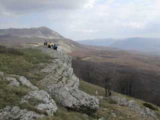 Перед подъемом на Чатырдаг.