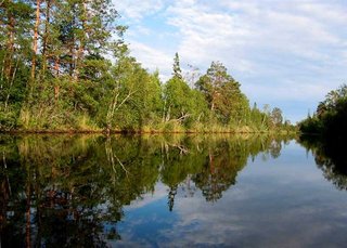В начале Охта очень спокойная