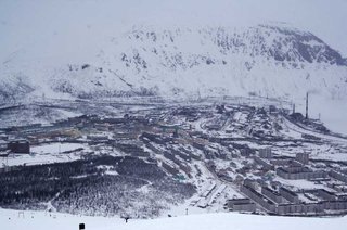 Вид на Кировск сверху