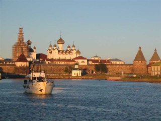 Соловки, вид на монастырь с моря